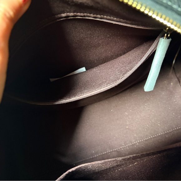 Coach Rowan Black pebbled Leather Satchel - Picture 8 of 11